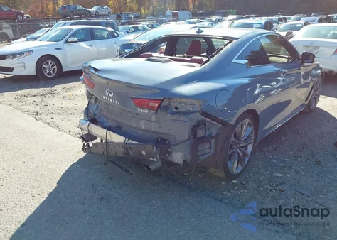 2022 Infiniti Q60 Red Sport 400 Awd from USA, damaged, VIN JN1FV7LL7NM680167
